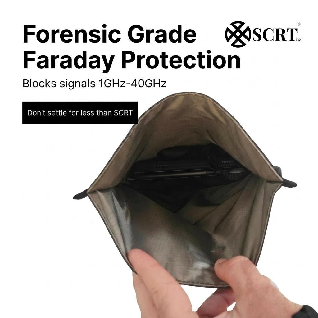 Medium Faraday Bag for Tablets & Travel Laptops - SCRT - It's your choice