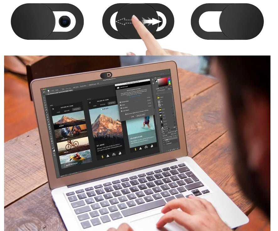 Protect Your Privacy: Pack of 5, Camera Security Covers for Phones, Laptops, Tablets, and Other Devices - SCRT - It's your choice